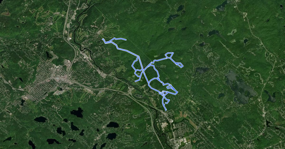 Маршрут Tour du Massif 25km на спутниковом снимке