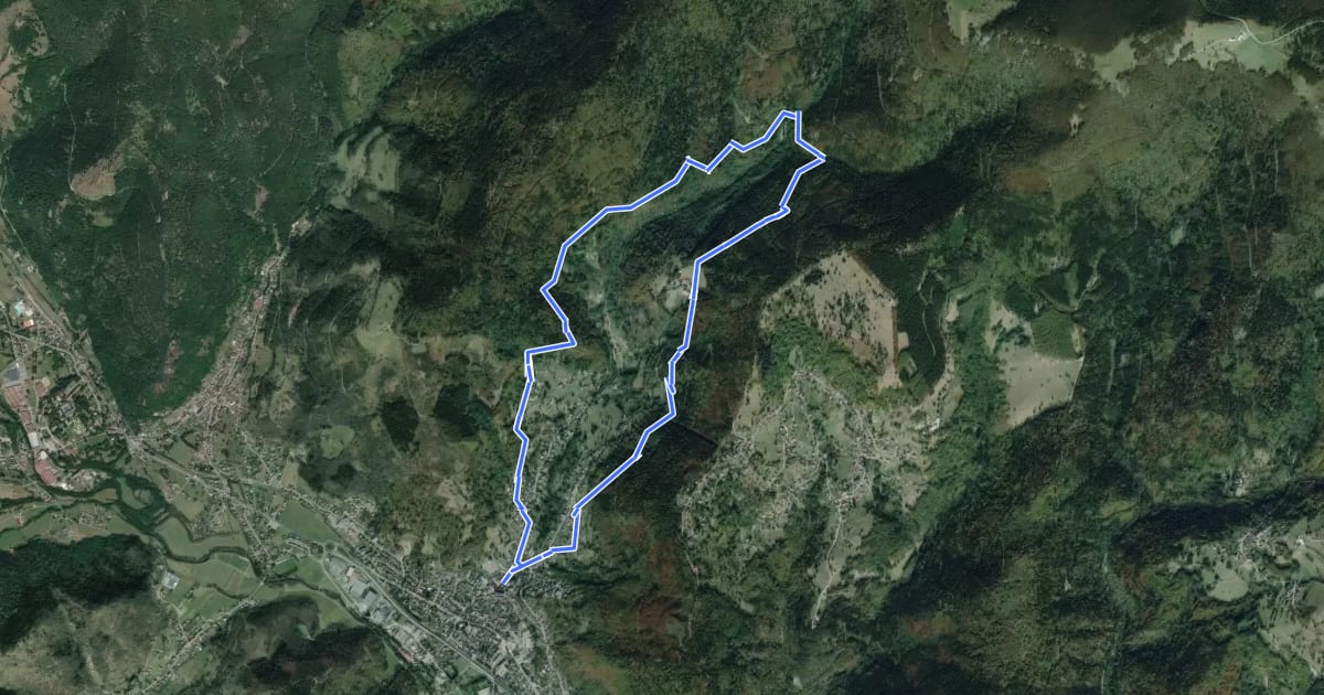 Маршрут Tour du Meerbaechle на спутниковом снимке