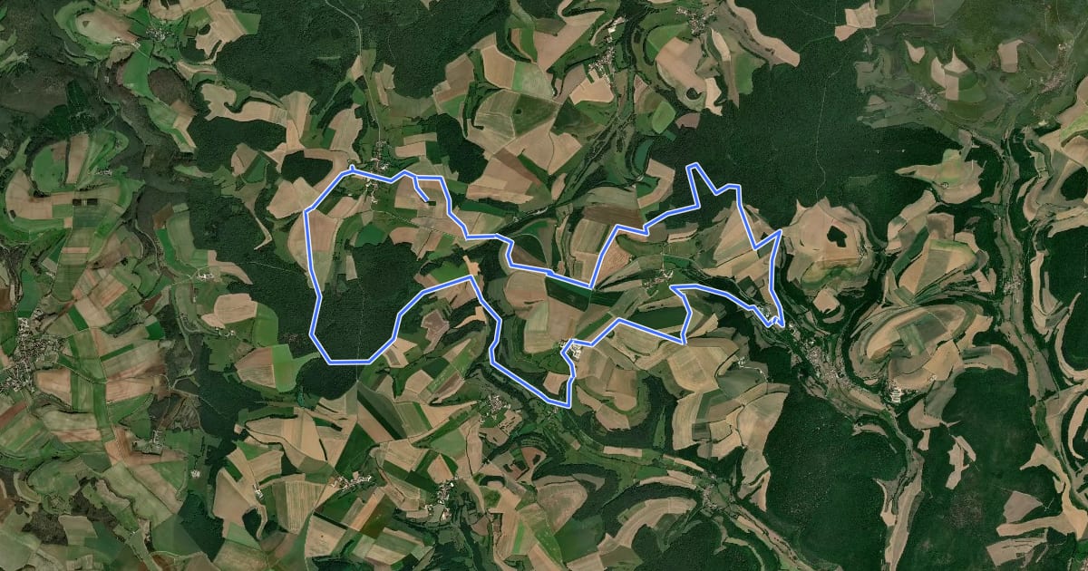Маршрут Tour du Mont Aigu на спутниковом снимке