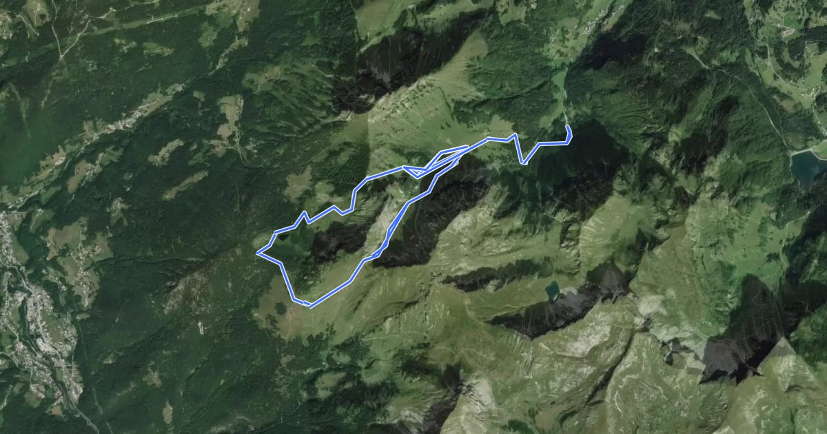 Маршрут Tour du Mont Brion на спутниковом снимке
