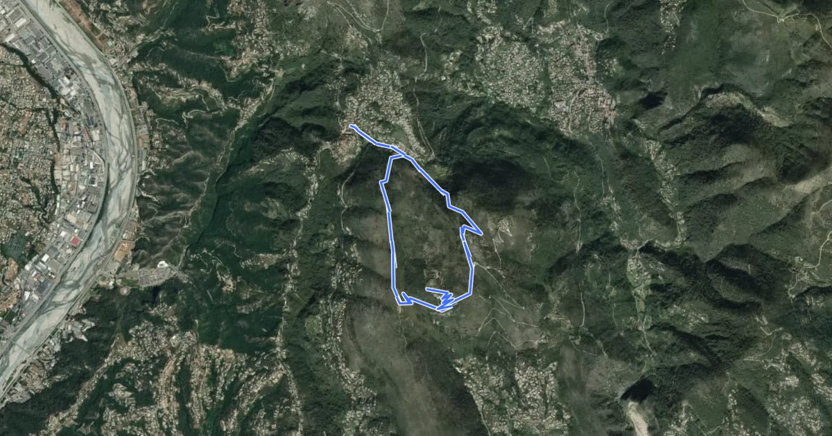 Маршрут Tour du Mont Chauve на спутниковом снимке