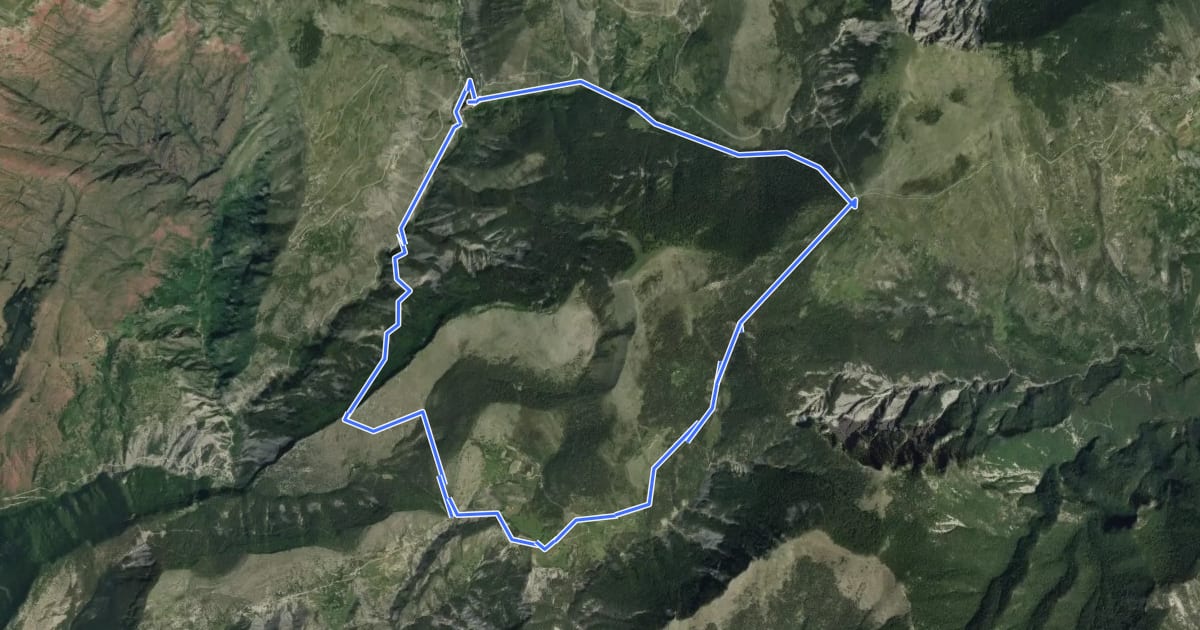 Маршрут Tour du Mont de Lieuche на спутниковом снимке