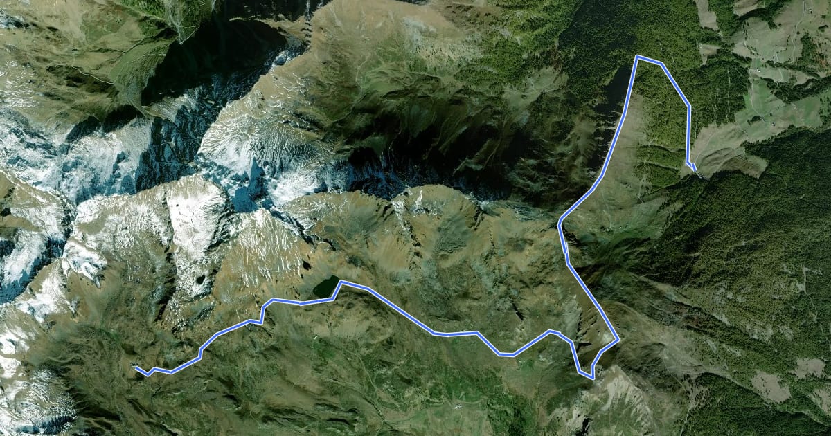 Маршрут Tour du Mont Fallère - Deuxième étape - 4/5h / Tour du Mont Fallère - Seconda tappa - 4/5h на спутниковом снимке