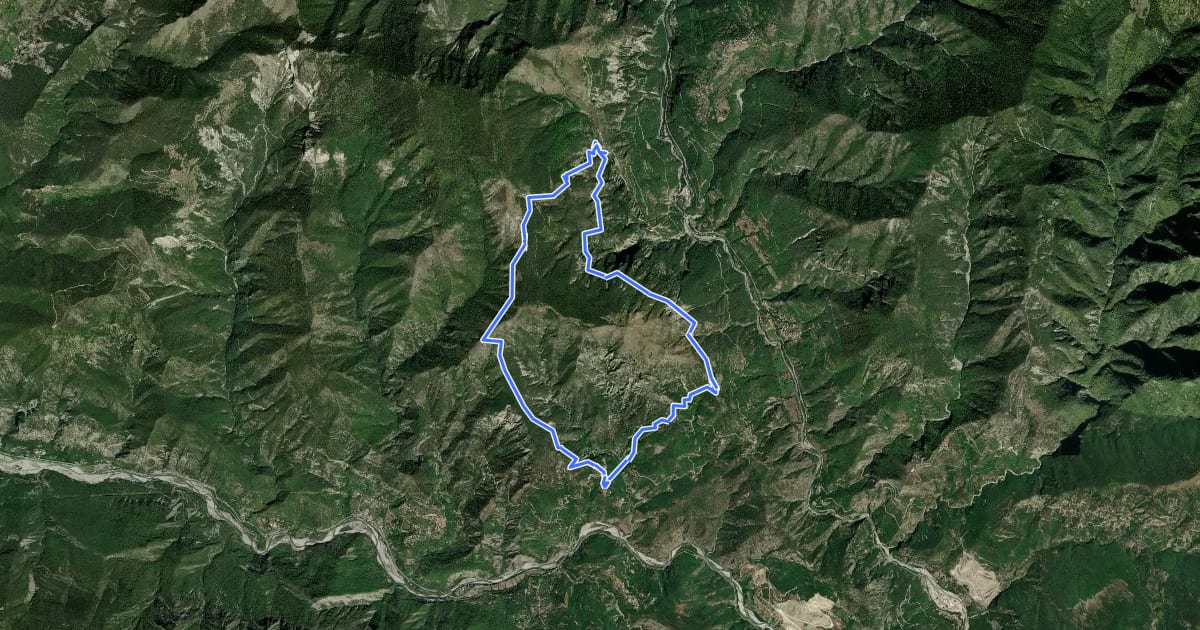 Маршрут Tour du mont Falourde на спутниковом снимке