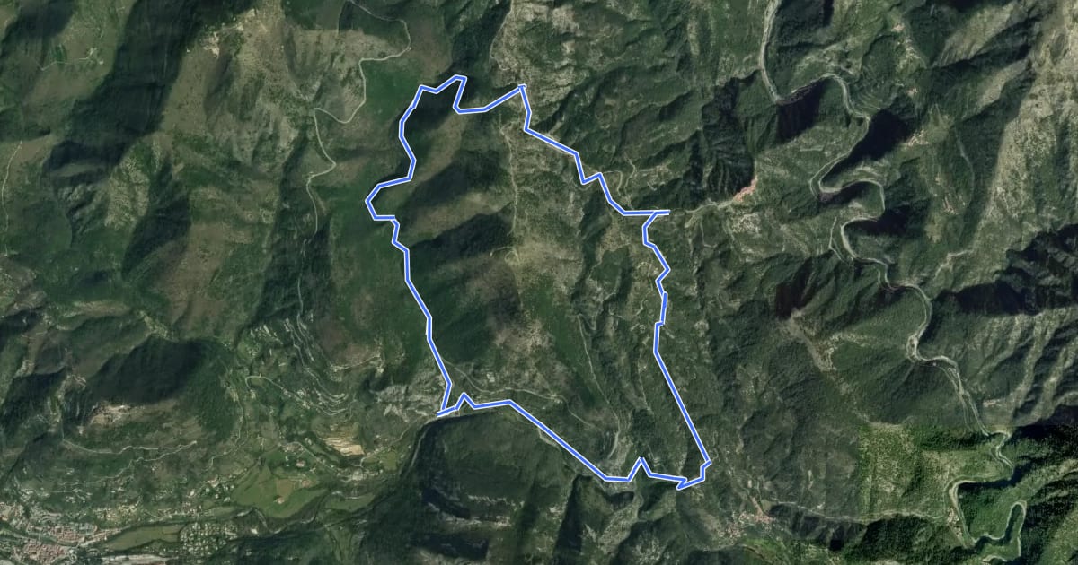 Маршрут Tour du mont Grazian на спутниковом снимке