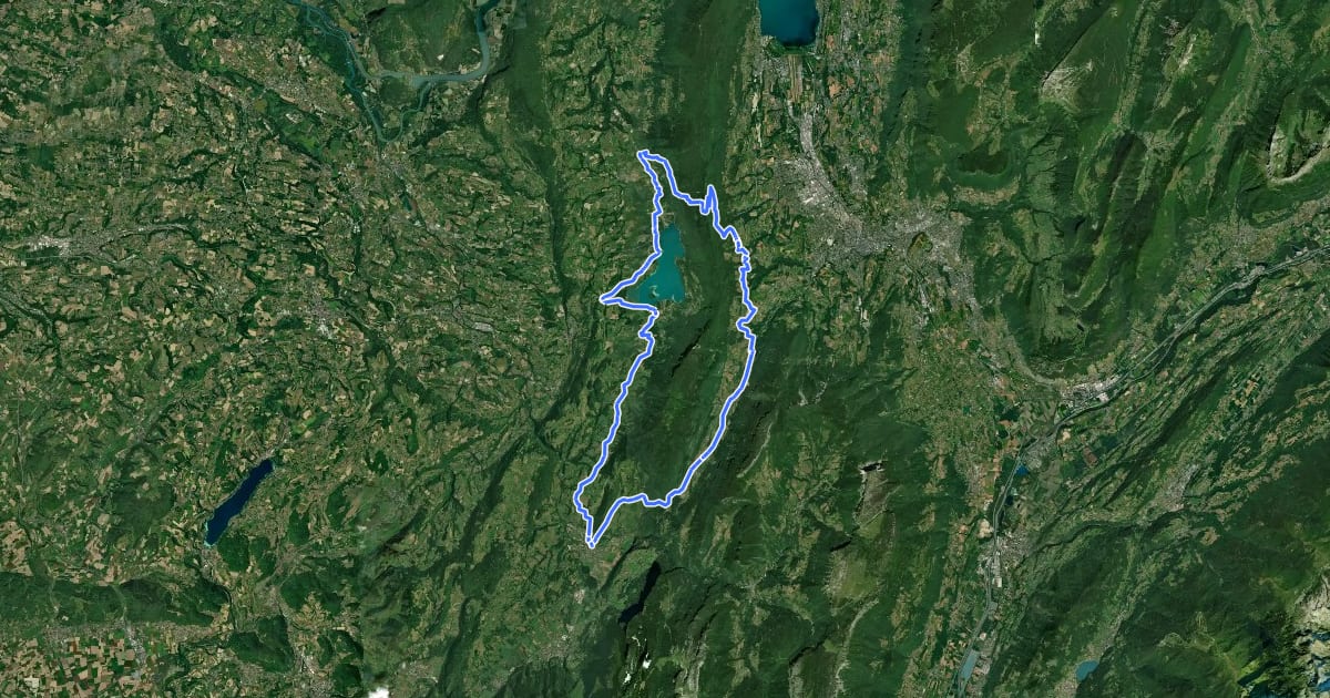 Маршрут Tour du Mont Grelle на спутниковом снимке