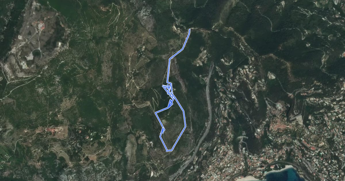 Маршрут Tour du mont Gros на спутниковом снимке