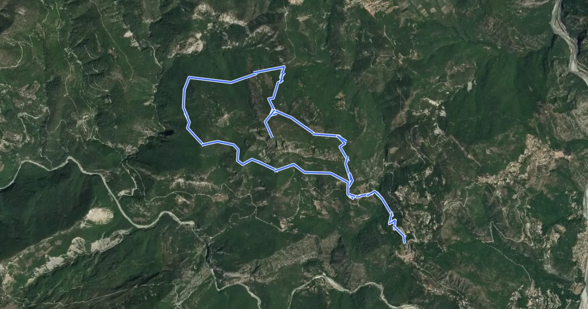 Маршрут Tour du mont Lion на спутниковом снимке