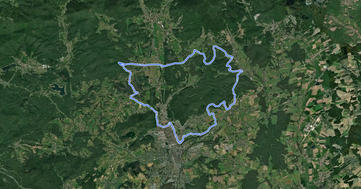 Маршрут Tour du Mont Mari на спутниковом снимке