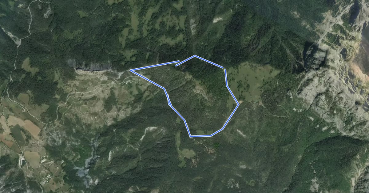 Маршрут Tour du Morgonnet на спутниковом снимке