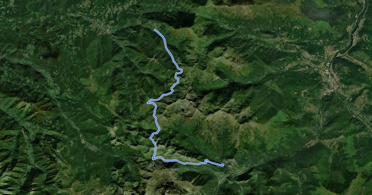 Маршрут Tour du Pic des Trois Seigneurs на спутниковом снимке