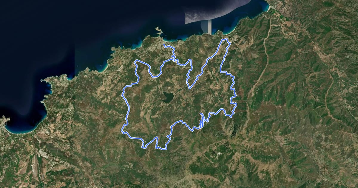 Маршрут Tour du piemont balanin на спутниковом снимке
