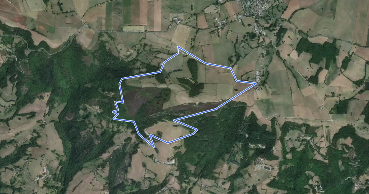 Маршрут Tour du Puech de Kaymard на спутниковом снимке