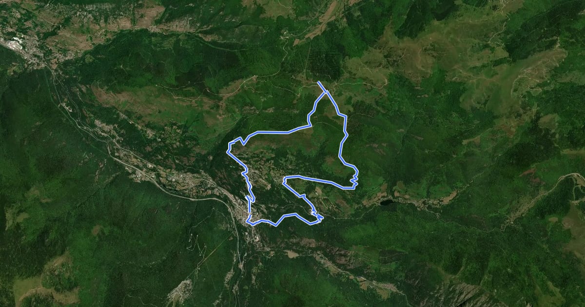 Маршрут Tour du Roc de l'Orri d'Ignaux на спутниковом снимке