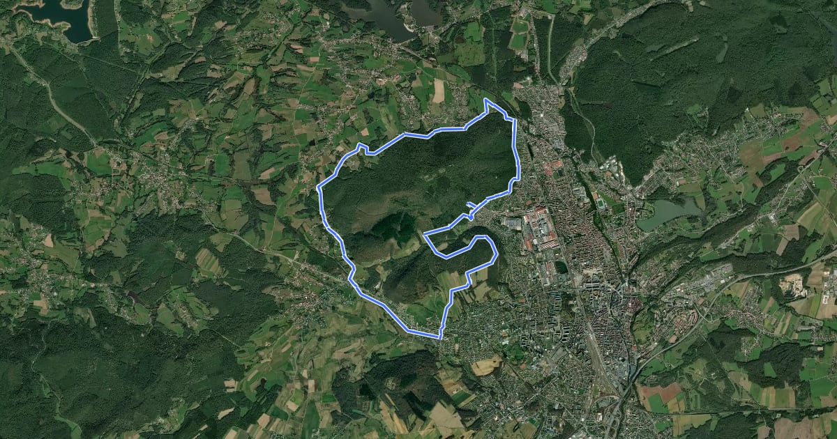 Маршрут Tour du Salbert на спутниковом снимке
