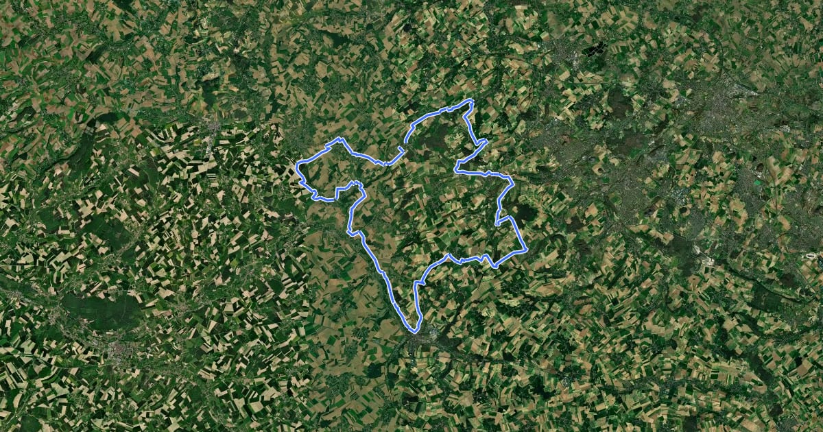 Маршрут Tour du Ternois Nord на спутниковом снимке