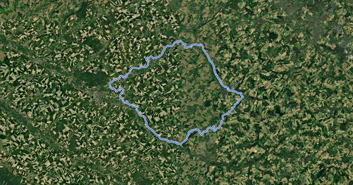 Маршрут Tour du Ternois Sud на спутниковом снимке