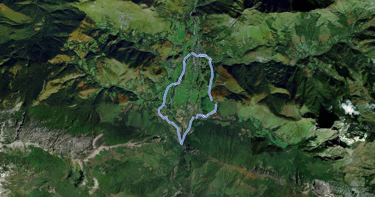 Маршрут Tour du Vallon asp11 на спутниковом снимке