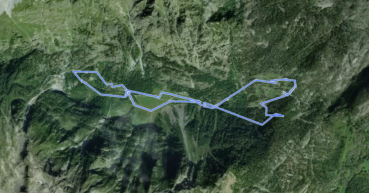 Маршрут Tour du Vallon de Van на спутниковом снимке