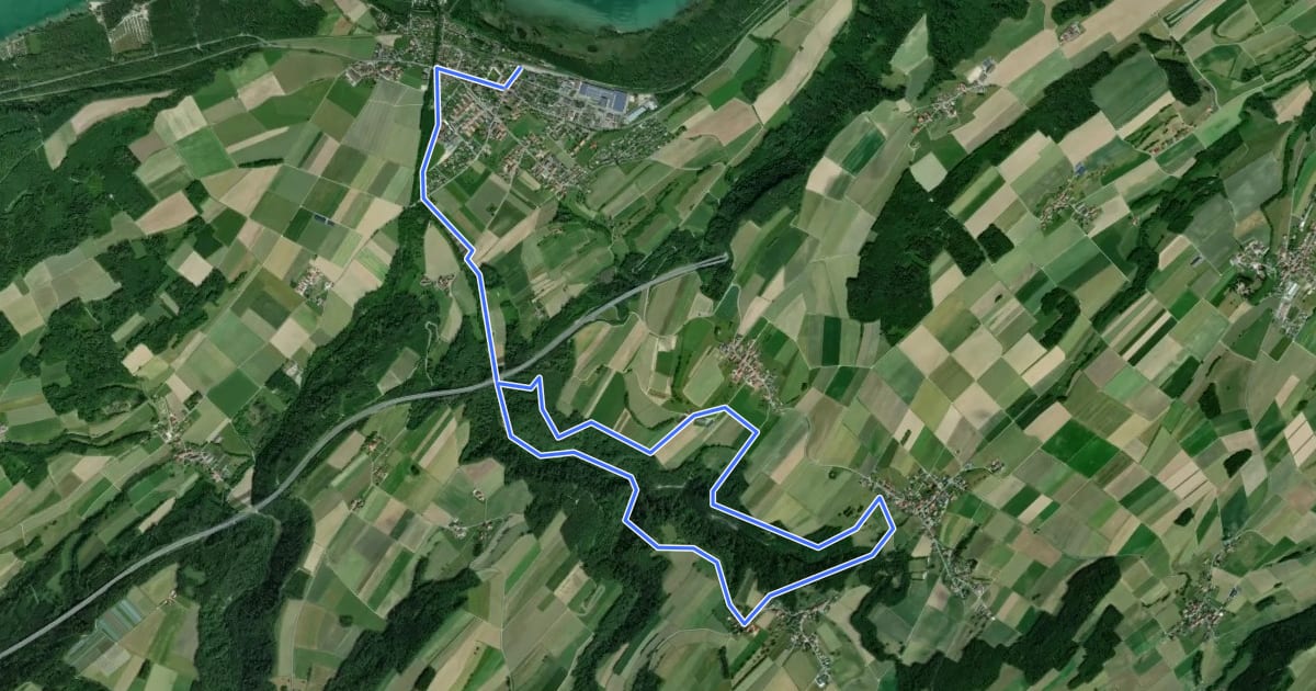 Маршрут Tour du Vallon des Vaux на спутниковом снимке