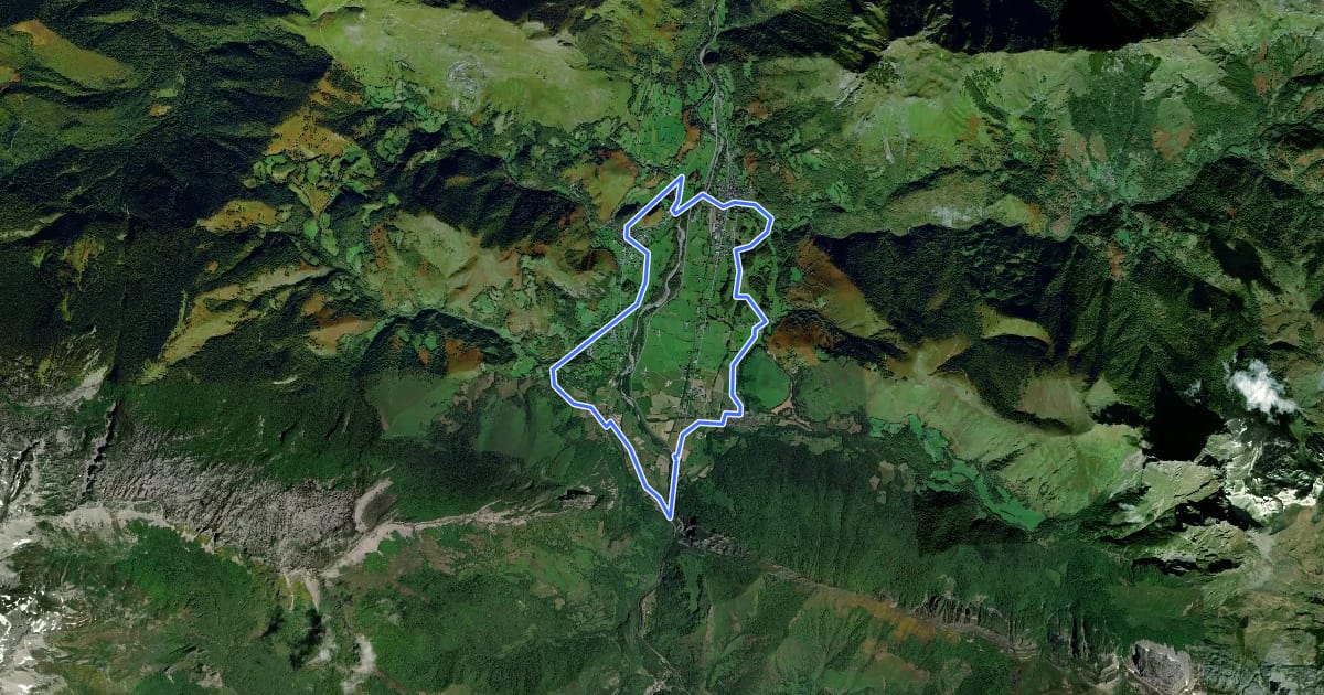 Маршрут Tour du Vallon Vélo на спутниковом снимке