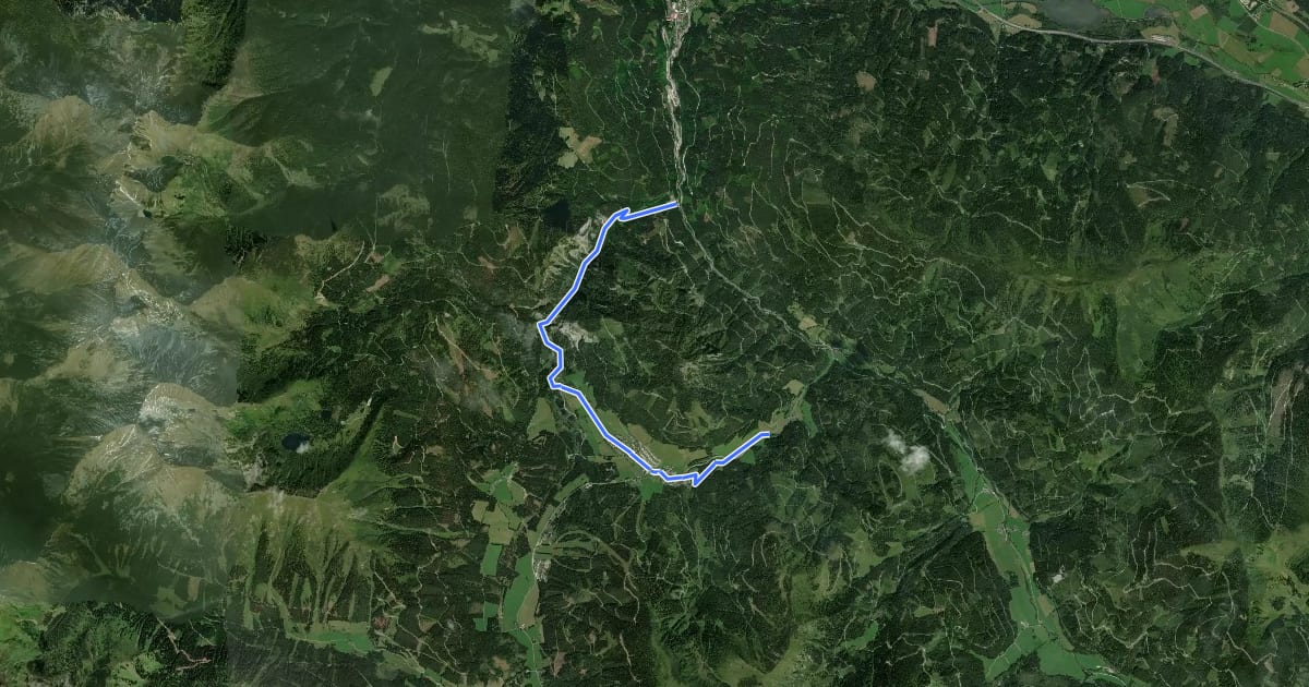 Маршрут Tour H2 -MTB - Triebenstein на спутниковом снимке