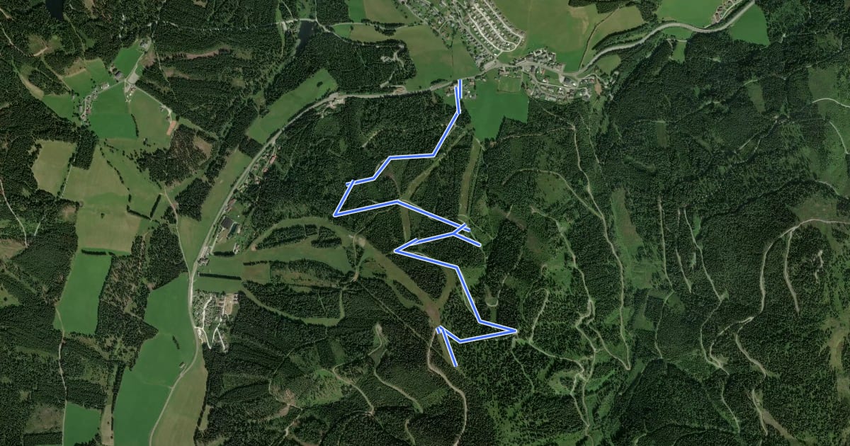 Маршрут Tour H3 - MTB - Wichtelhütte на спутниковом снимке