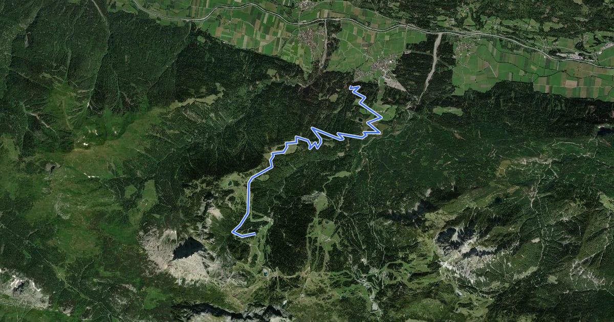 Маршрут Tour "Madritsche" на спутниковом снимке