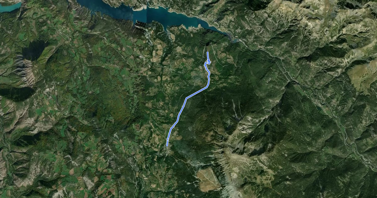Маршрут Tour Vauban на спутниковом снимке