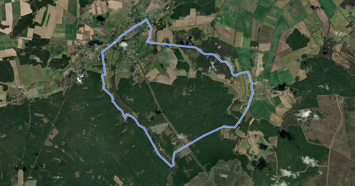 Маршрут Tour04 Landschaftstour на спутниковом снимке