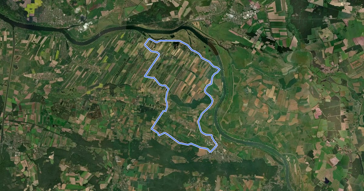 Маршрут Tour1 на спутниковом снимке