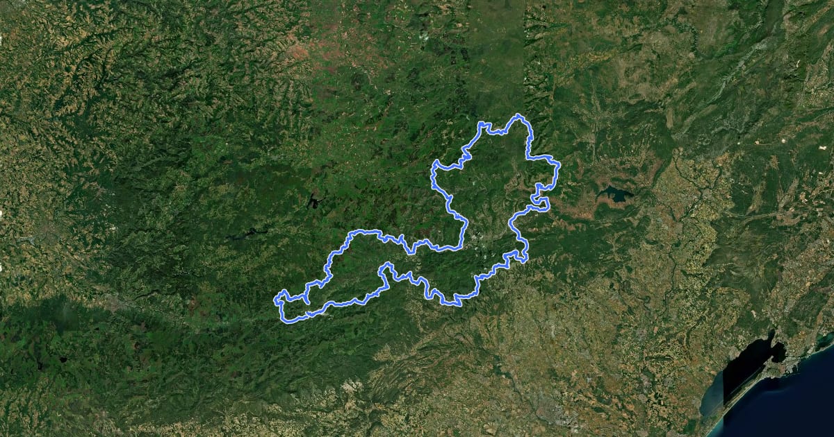 Маршрут Tours dans le Pays Haut Languedoc et Vignobles на спутниковом снимке