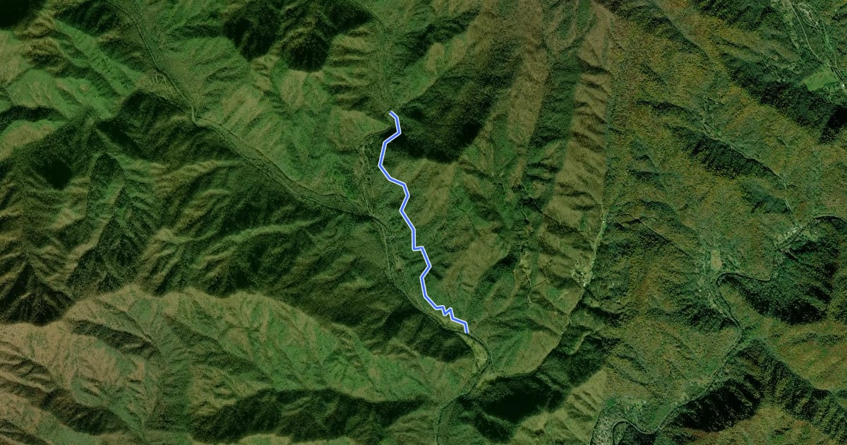 Маршрут Tow String Horse Trail на спутниковом снимке