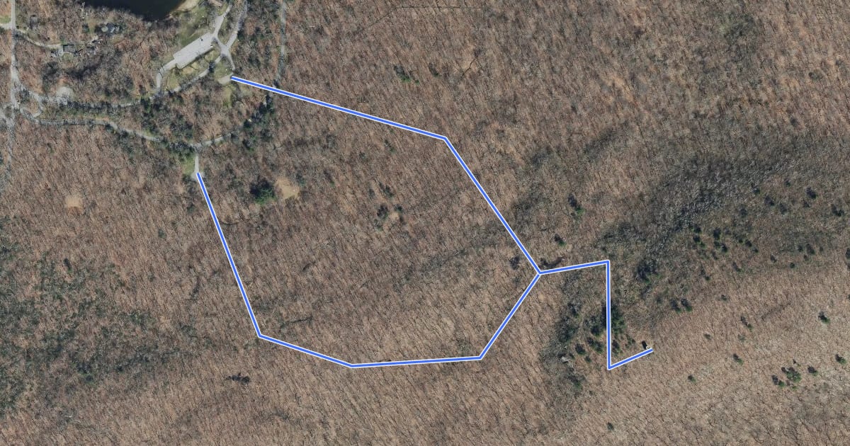 Маршрут Tower Trail на спутниковом снимке