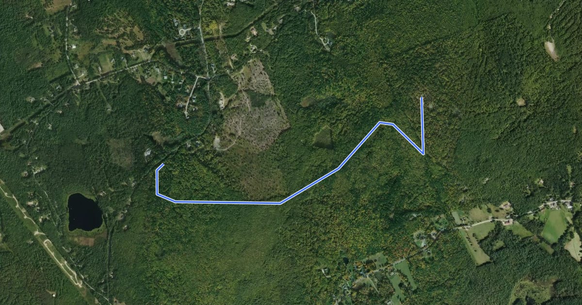 Маршрут Tower Trail на спутниковом снимке
