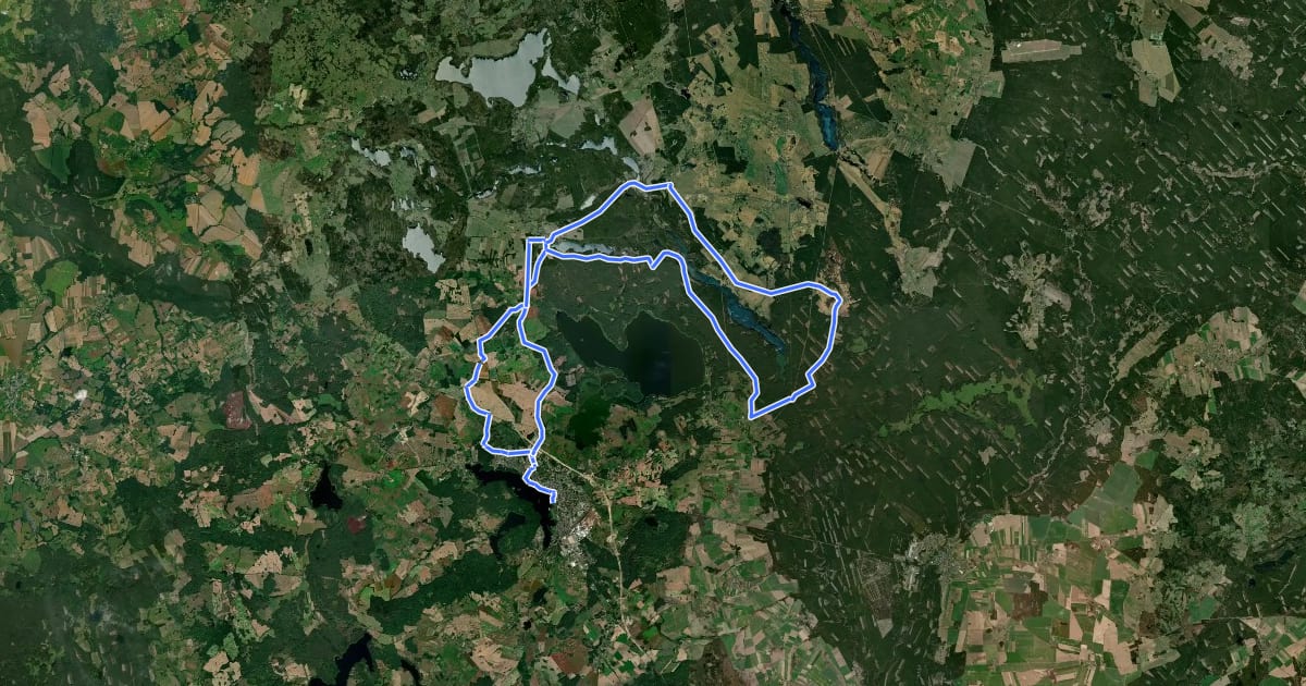 Маршрут TR13 на спутниковом снимке