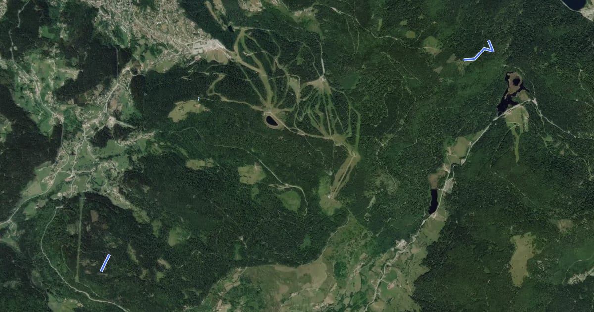 Маршрут Trace Vosgienne VTT на спутниковом снимке
