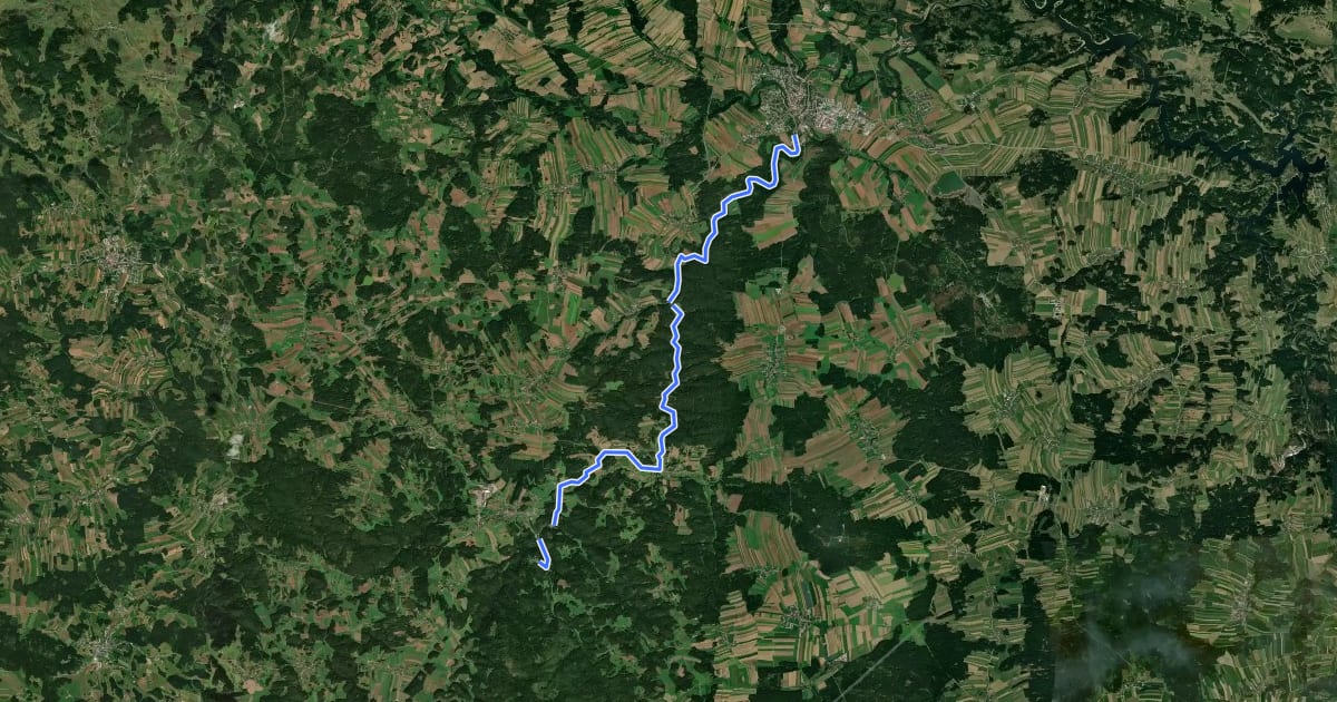 Маршрут Traditioneller Wanderweg 1 на спутниковом снимке