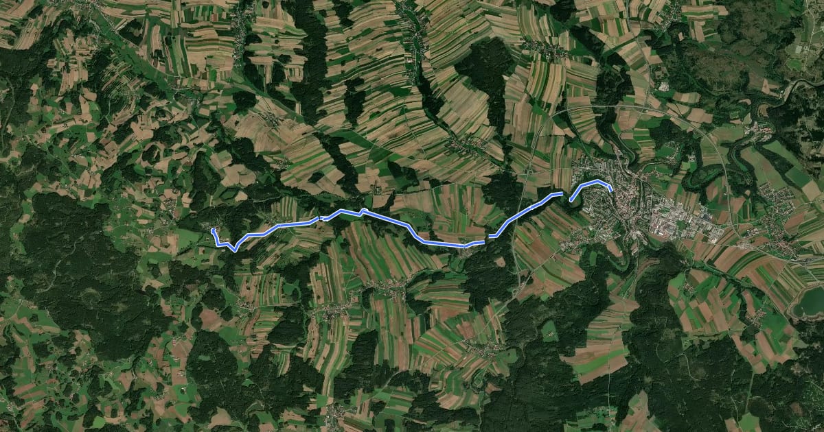 Маршрут Traditioneller Wanderweg 11 на спутниковом снимке