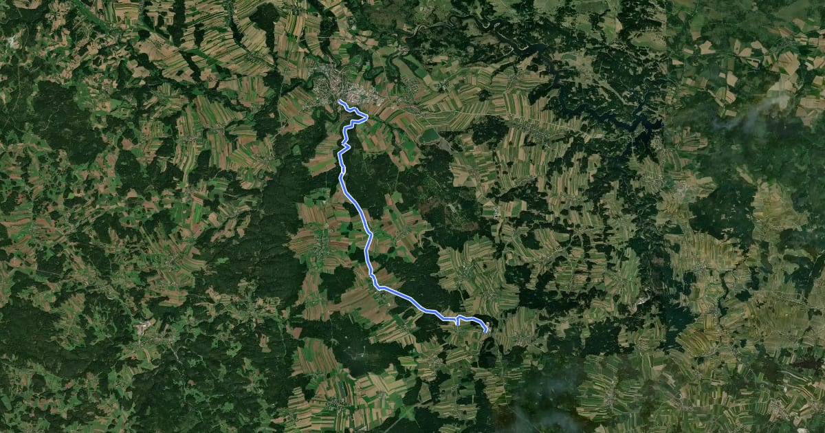 Маршрут Traditioneller Wanderweg 7 на спутниковом снимке