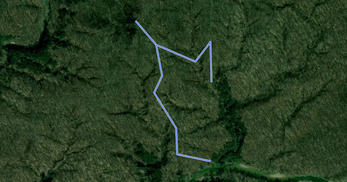 Маршрут Trail 10 на спутниковом снимке