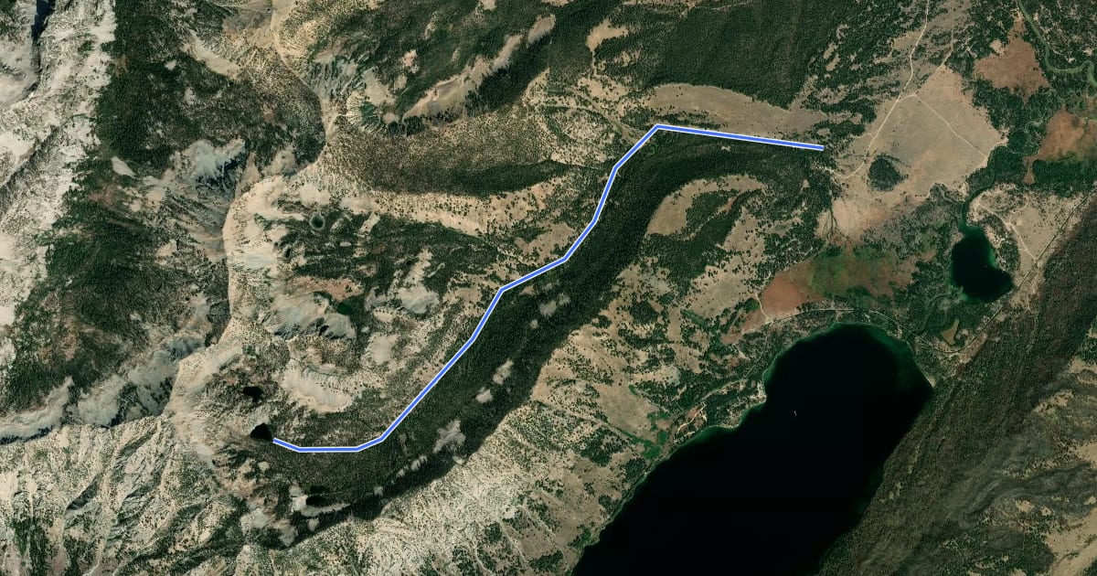 Маршрут Trail 191 на спутниковом снимке