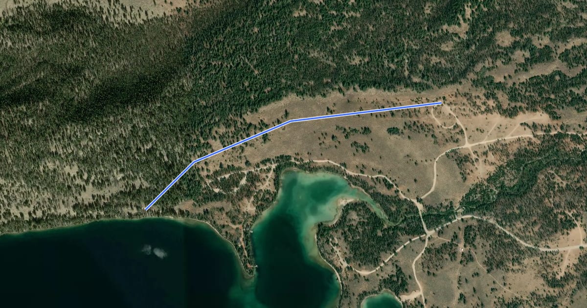 Маршрут Trail 383 на спутниковом снимке