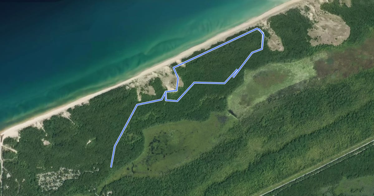 Маршрут Trail 9 на спутниковом снимке