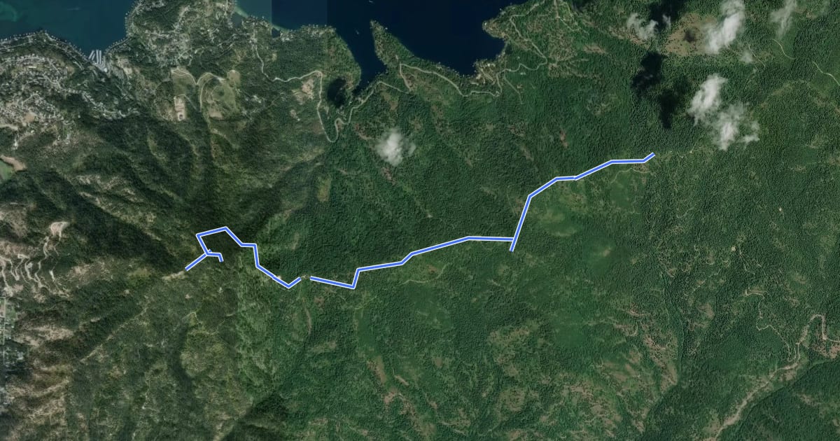 Маршрут Trail D на спутниковом снимке