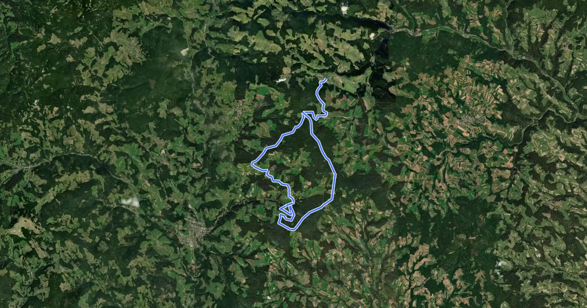 Маршрут Trail Land Tour на спутниковом снимке