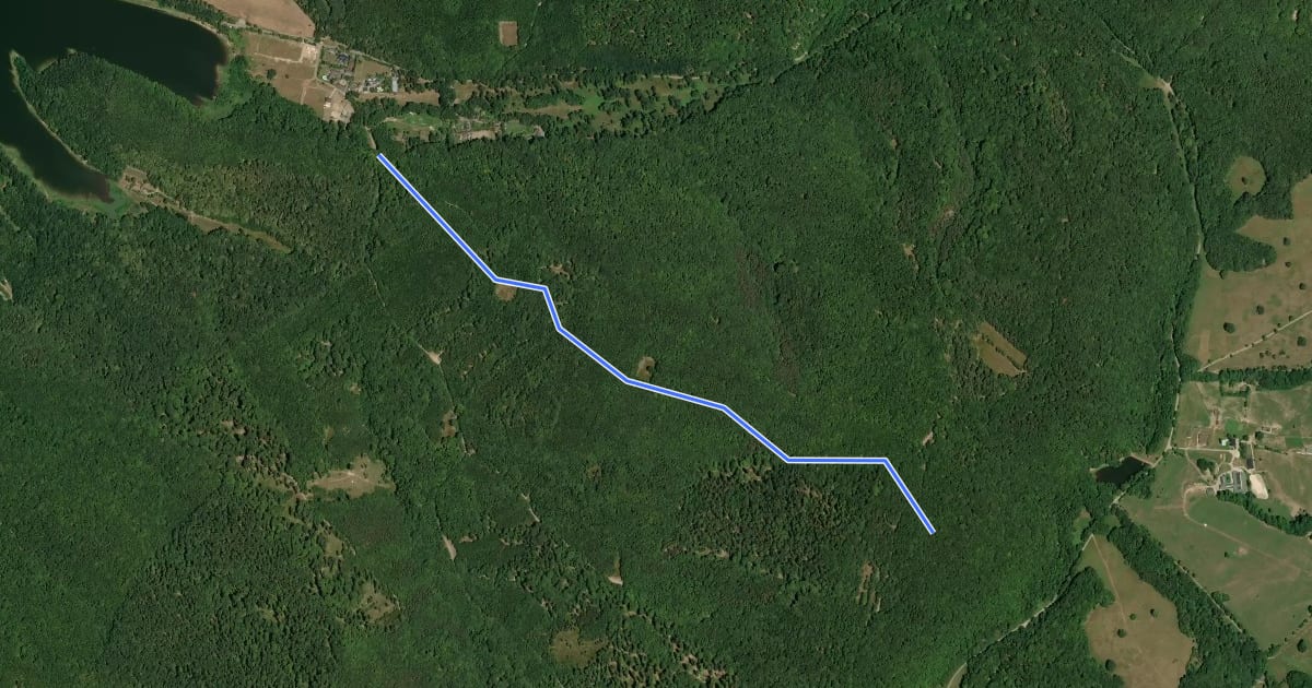 Маршрут Trail Močiarna на спутниковом снимке
