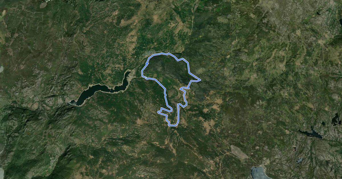 Маршрут Trail Running Porto de Sanabria на спутниковом снимке