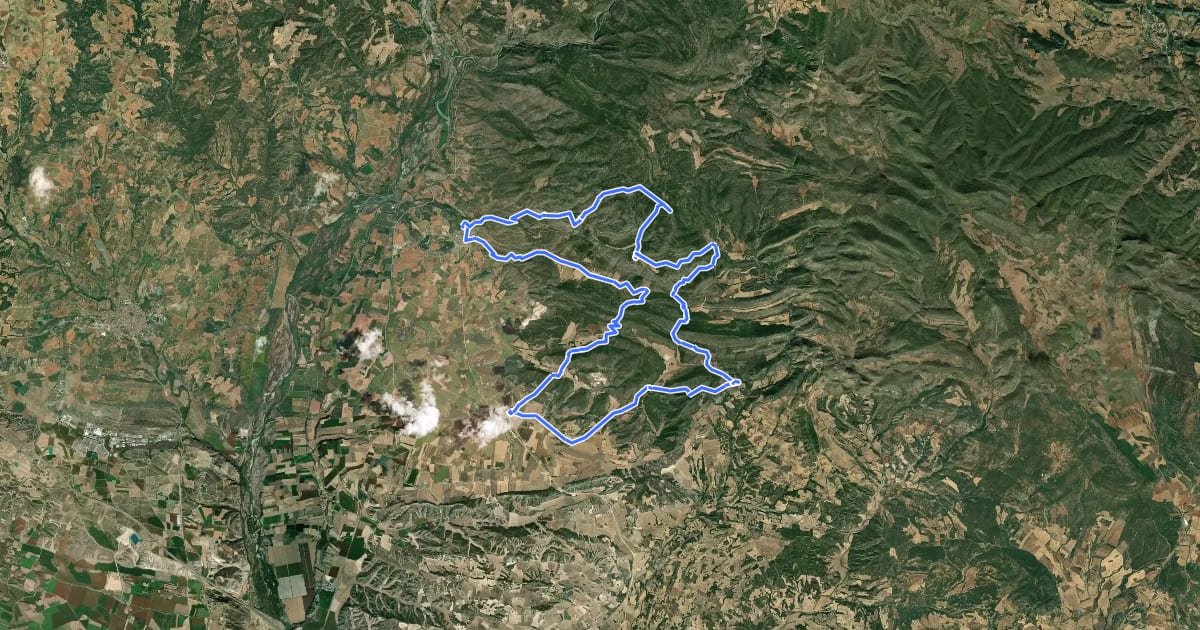 Маршрут Trail Sierra de la Carrodilla-2017 на спутниковом снимке
