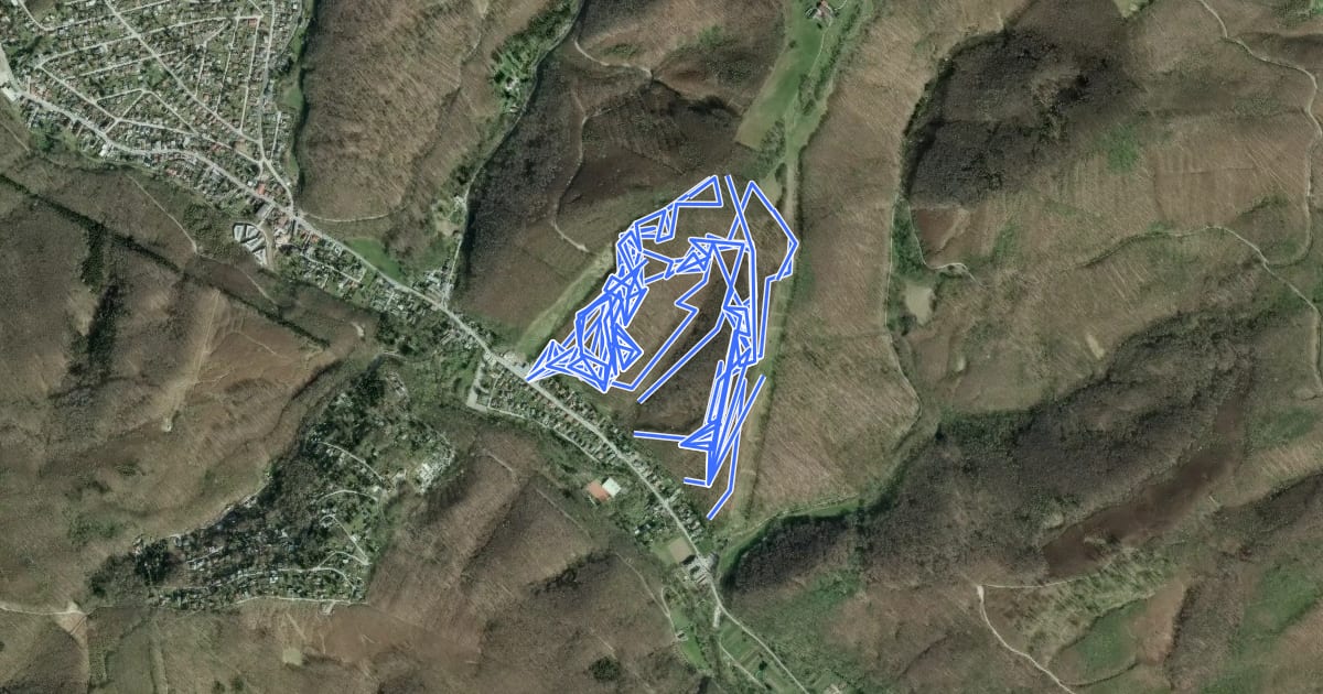 Маршрут Trailcenter Hohe Wand Wiese на спутниковом снимке